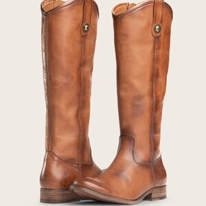 FRYE MELISSA BUTTON INSIDE ZIP BOOTS